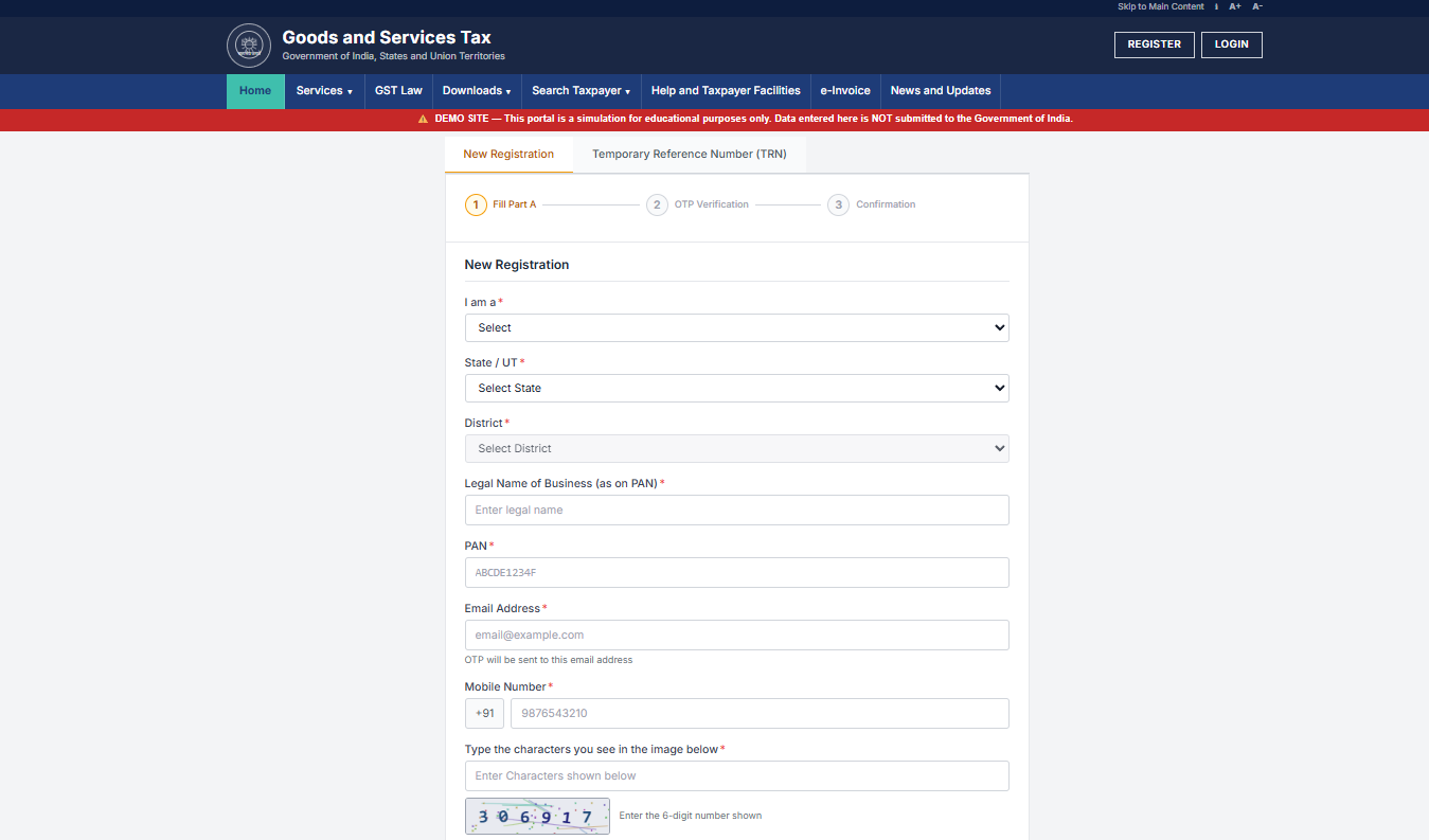 New Registration — REG-01