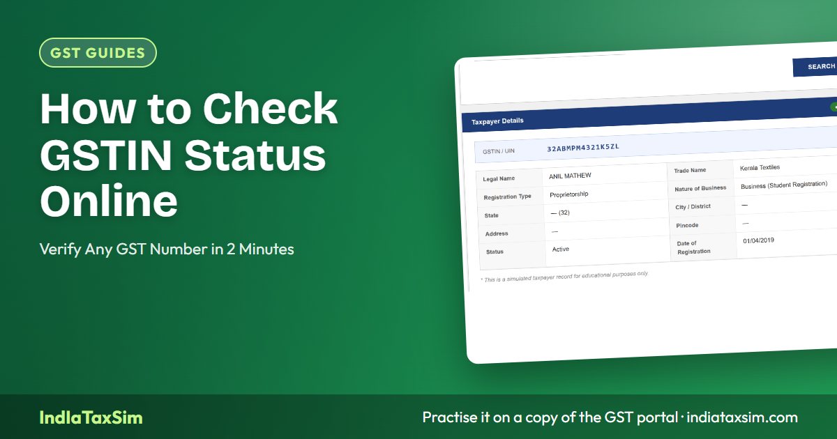 How to Check GSTIN Status Online — Verify Any GST Number in 2 Minutes